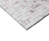 Calacatta Gold Marble Target Pinwheel Mosaic Tile with Calacatta Gold Dots Honed (Matte)